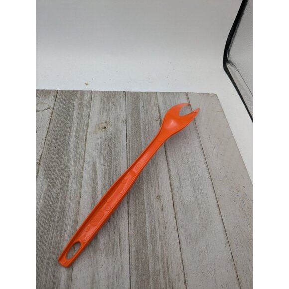 Foley Orange Nylon Plastic Meat Turning Fork 11" - Picture 4 of 7